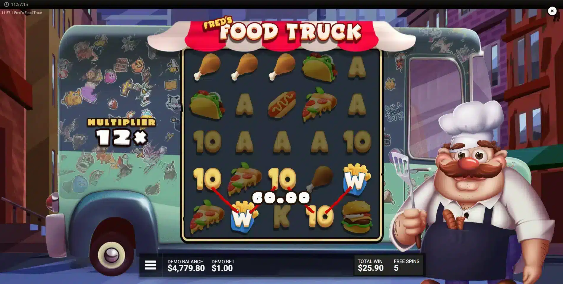 Fred's Food Truck Bonus