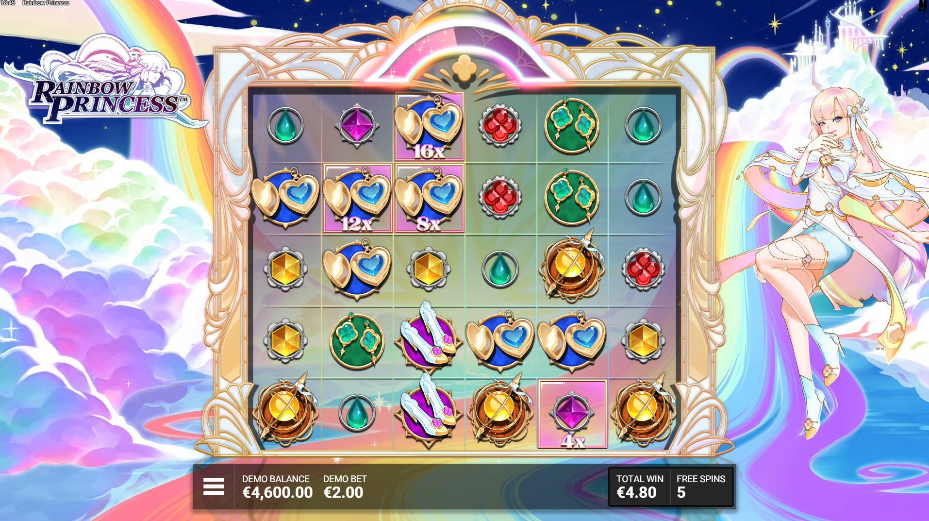 Rainbow Princess Bonus