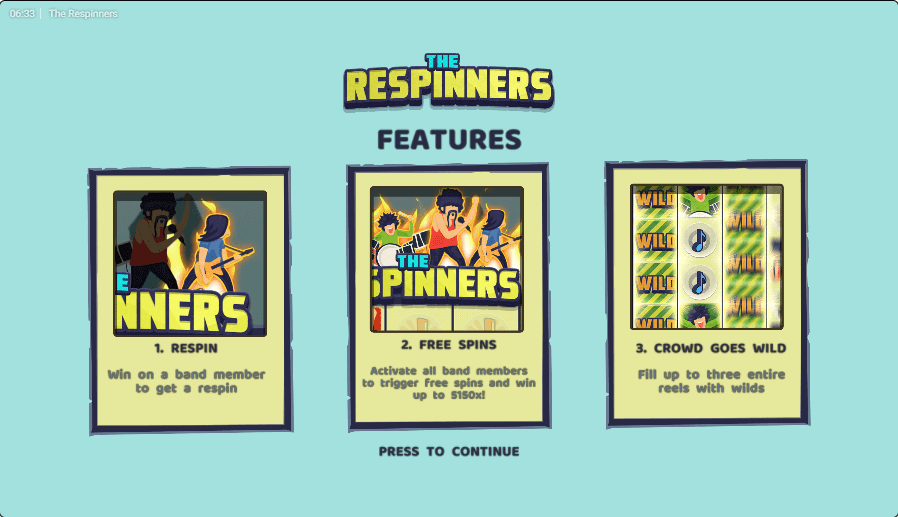 The Respinners Bonus
