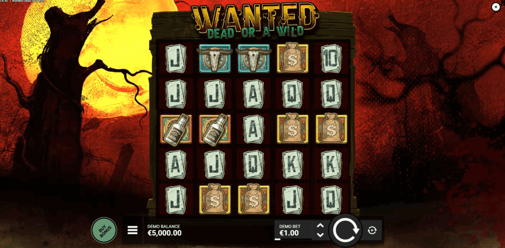 Wanted Dead Or A Wild Bonus