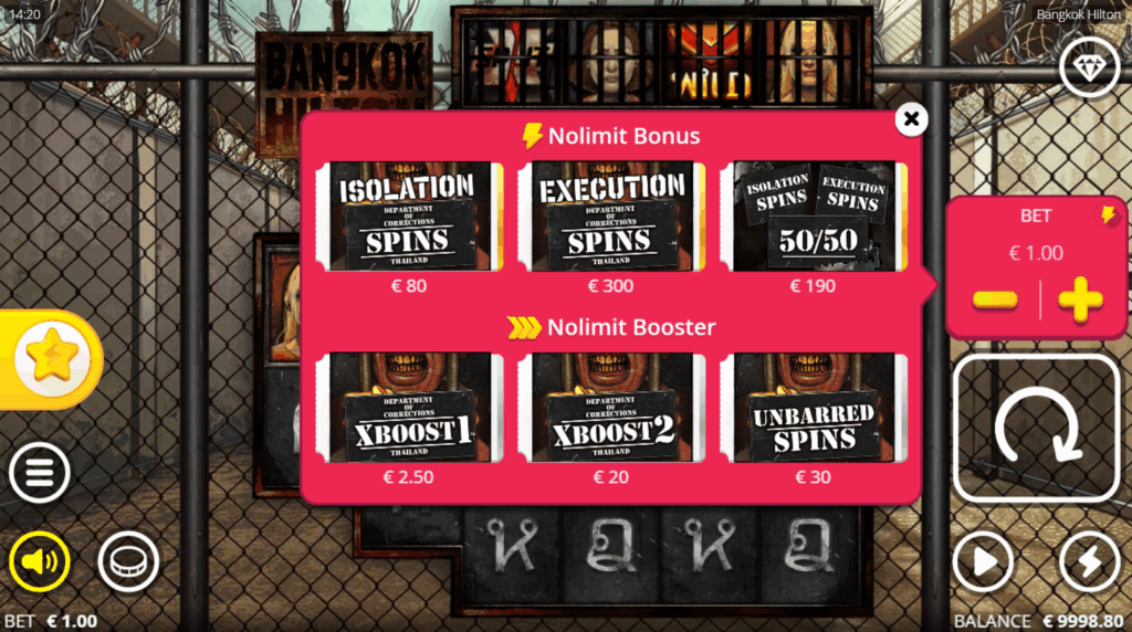 Bangkok Hilton Bonus