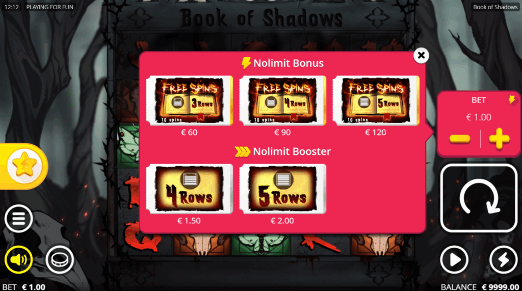 Book of Shadows Bonus