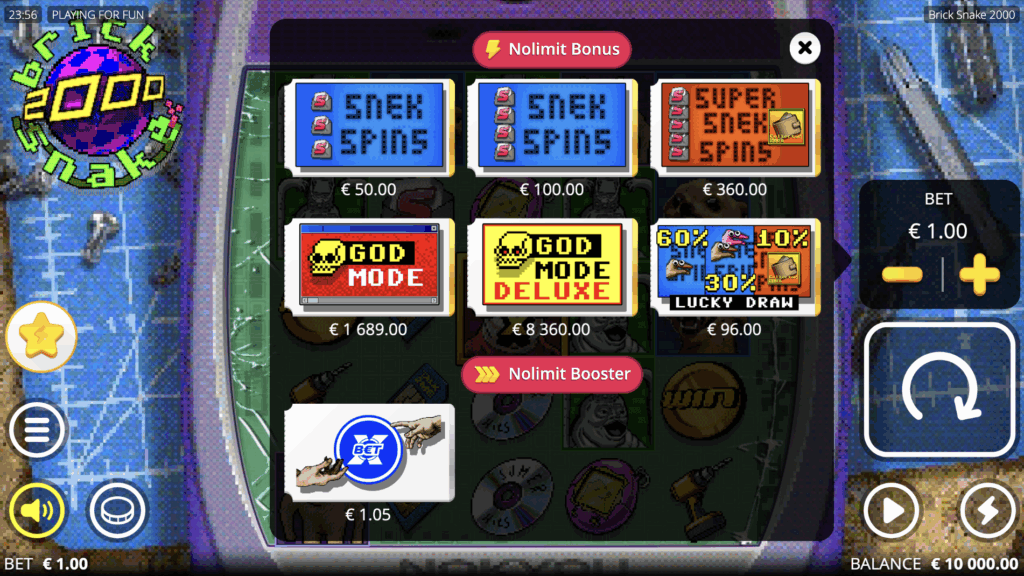 Brick Snake 2000 Bonus