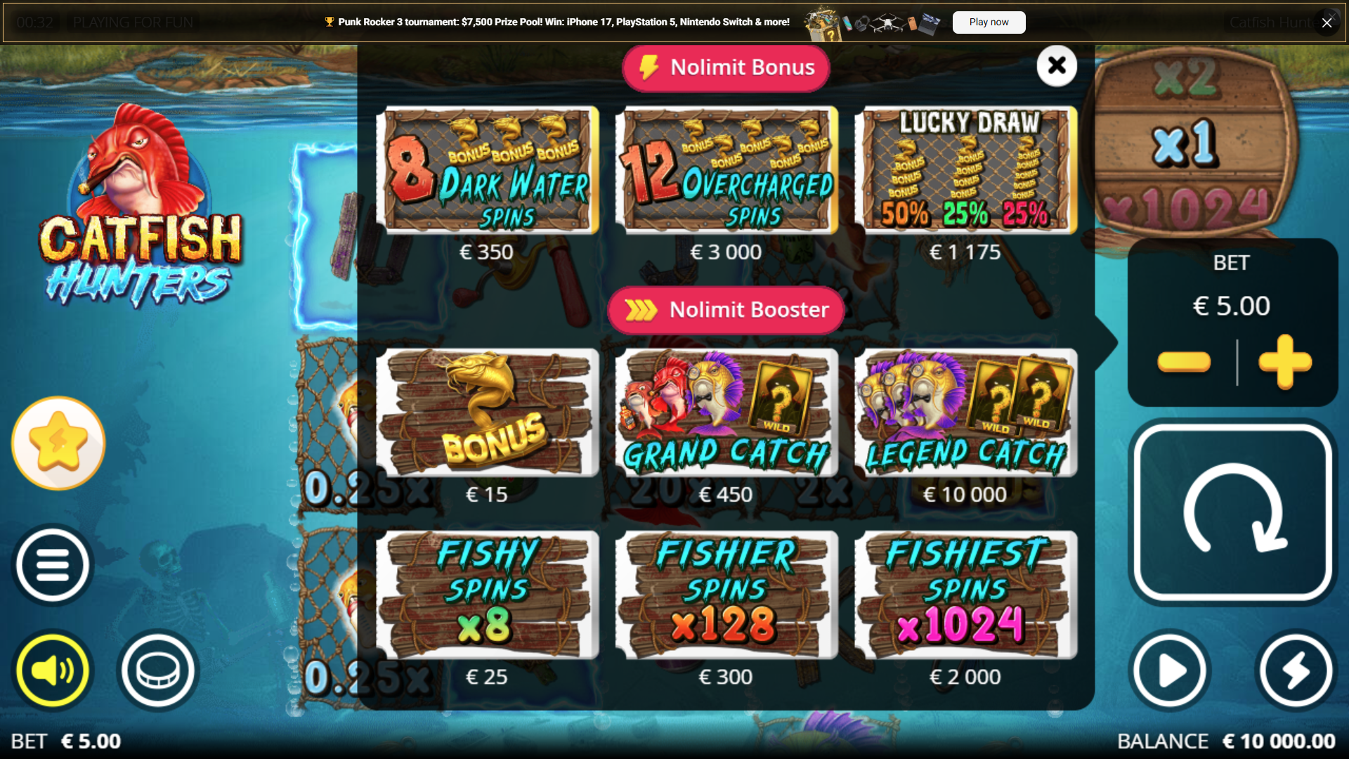 Catfish Hunters Bonus