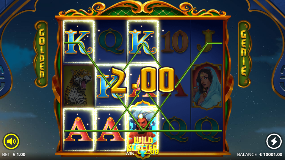 Golden Genie and the Walking Wilds Bonus