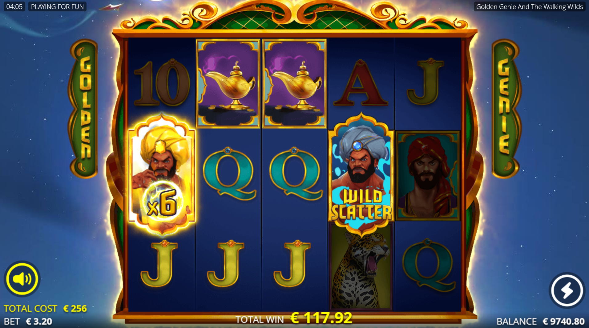 Golden Genie and the Walking Wilds Bonus