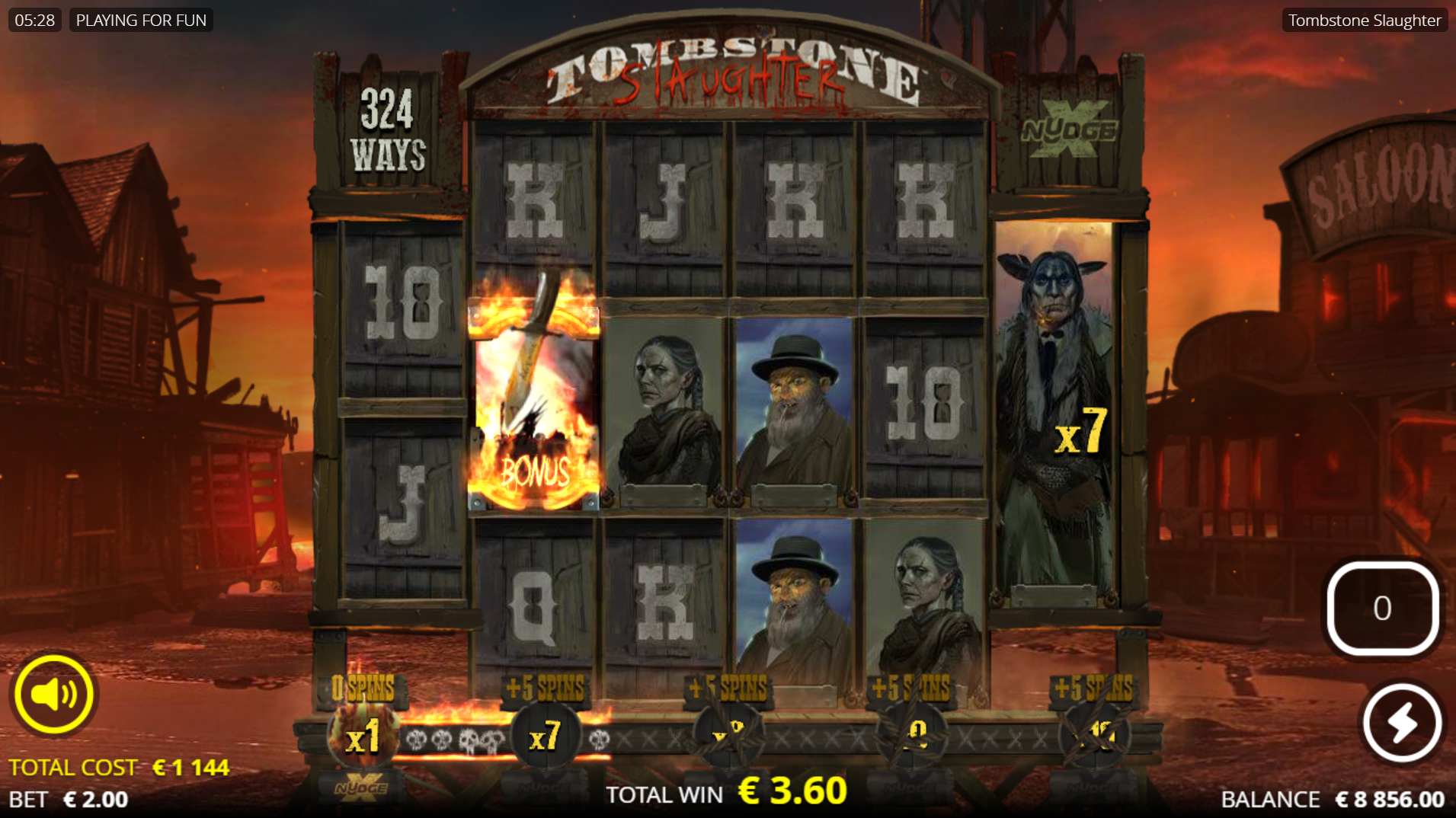 Tombstone Slaughter El Gordo's Revenge Bonus