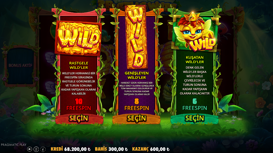 3 Buzzing Wilds Bonus
