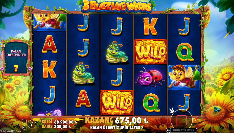 3 Buzzing Wilds Bonus