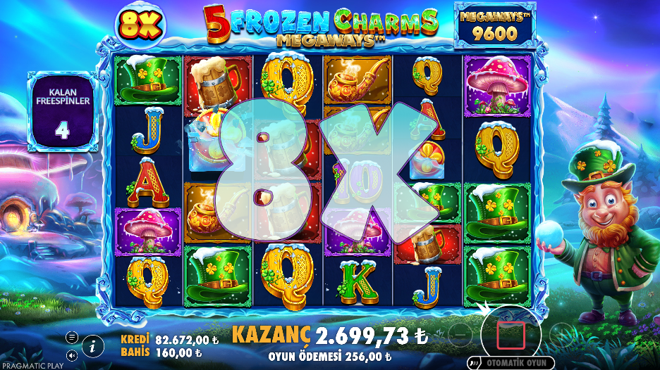 5 Frozen Charms Megaways Bonus