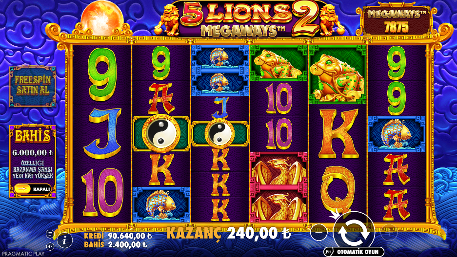 5 Lions Megaways 2 Gameplay