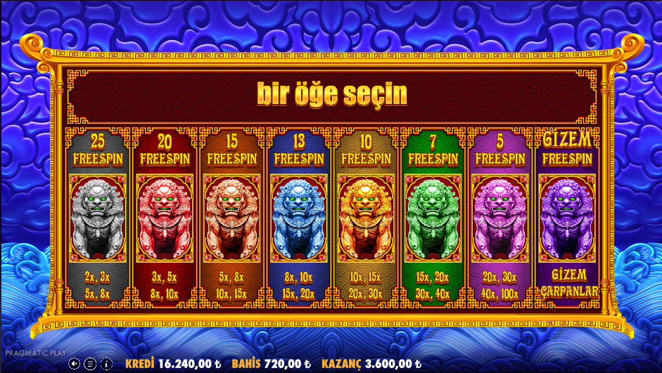 5 Lions Megaways 2 Bonus