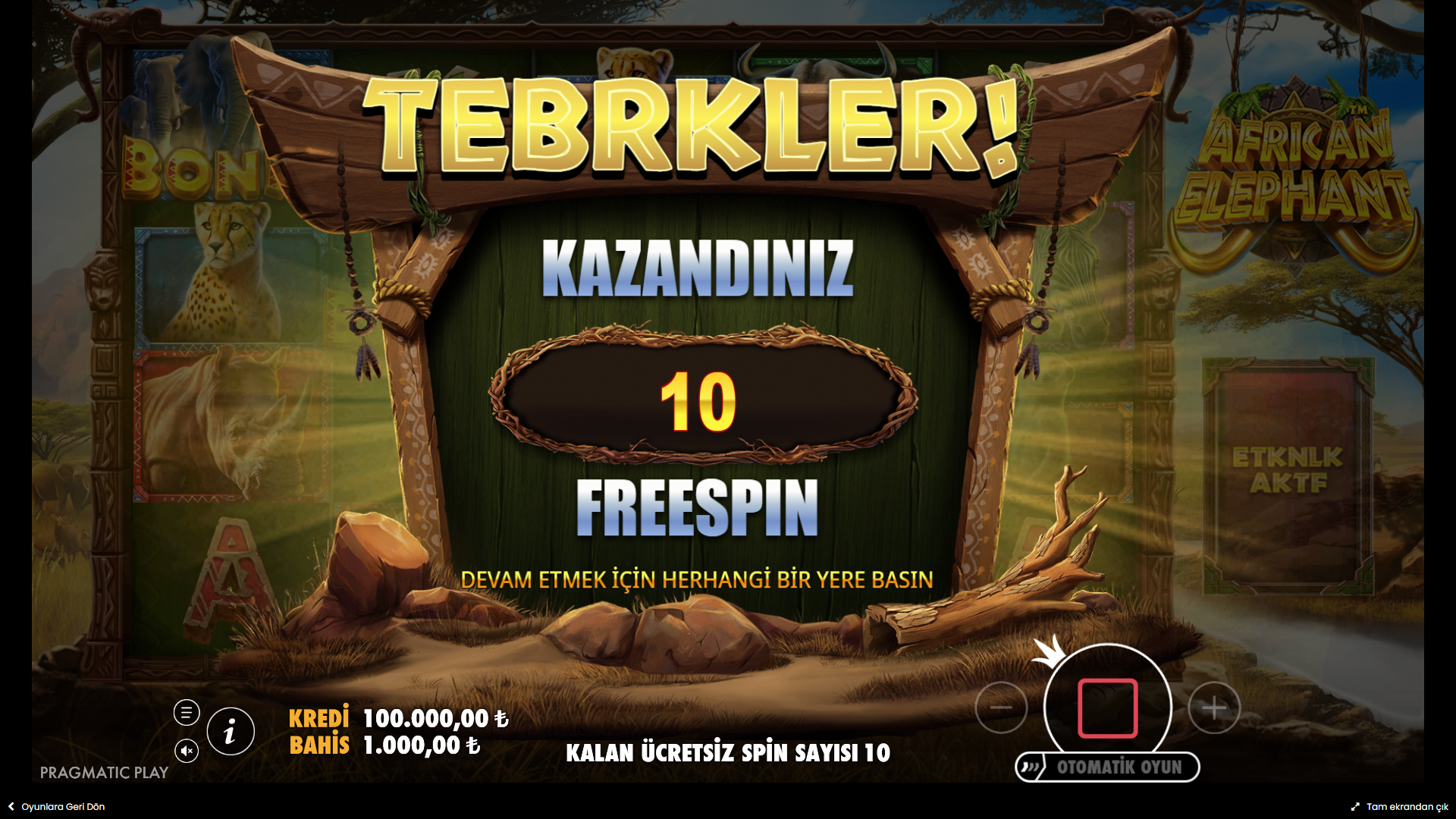 African Elephant Bonus