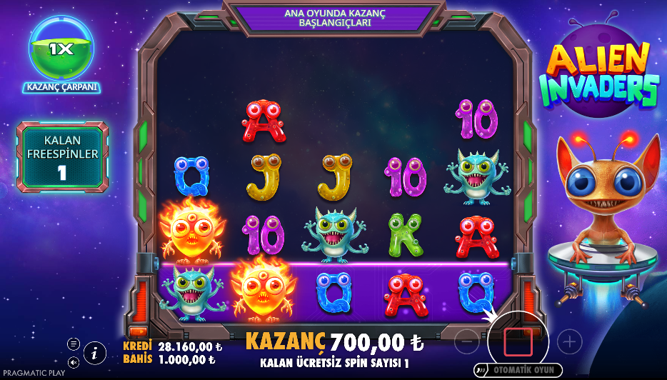 Alien Invaders Bonus