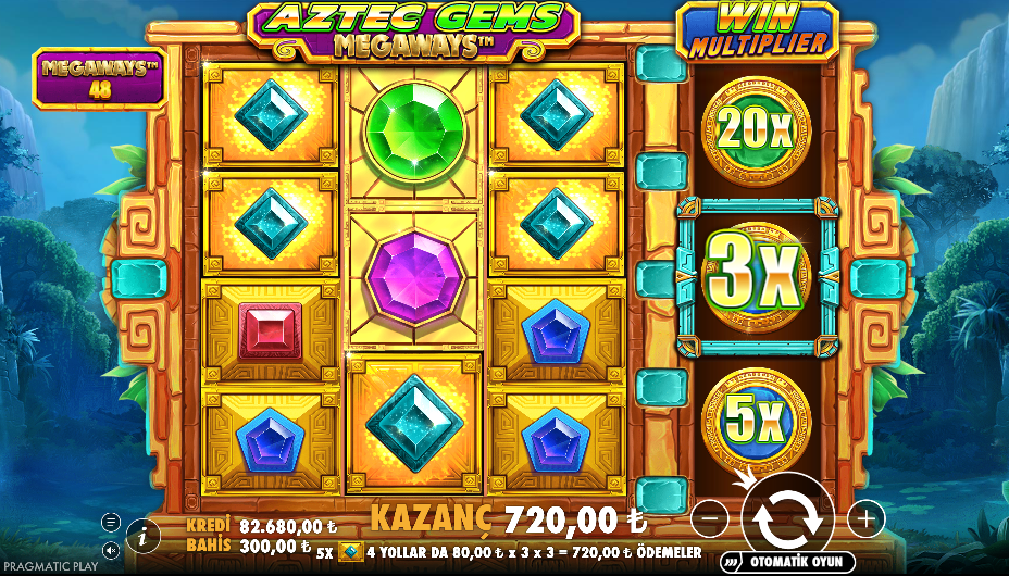Aztec Gems Megaways Bonus