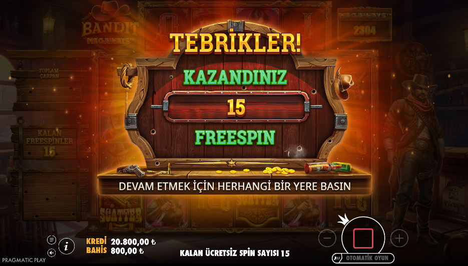 Bandit Megaways Bonus