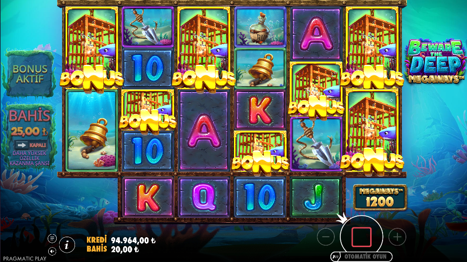 Beware the Deep Megaways Gameplay