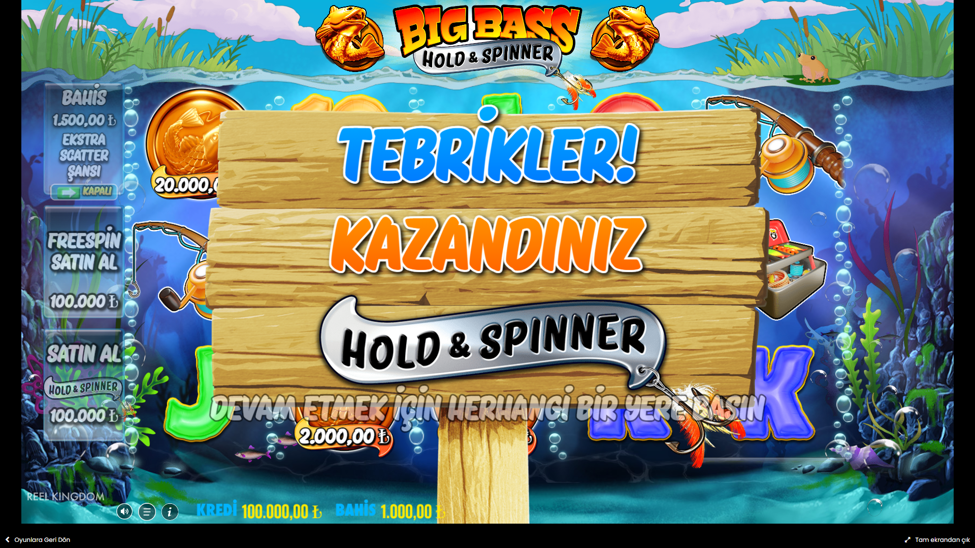 Big Bass Bonanza Hold & Spinner Bonus