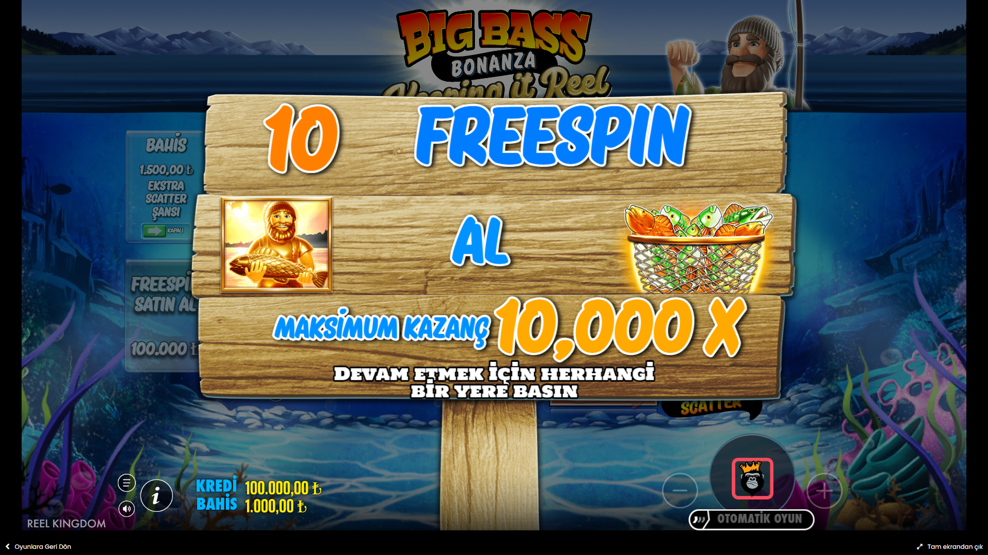 Big Bass Bonanza Keeping it Reel Bonus