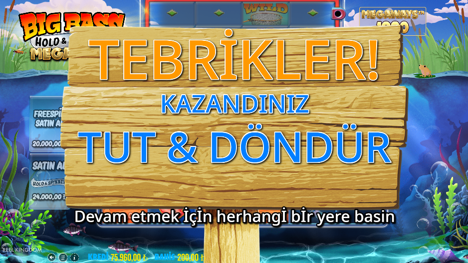 Big Bass Hold & Spinner Megaways Gameplay