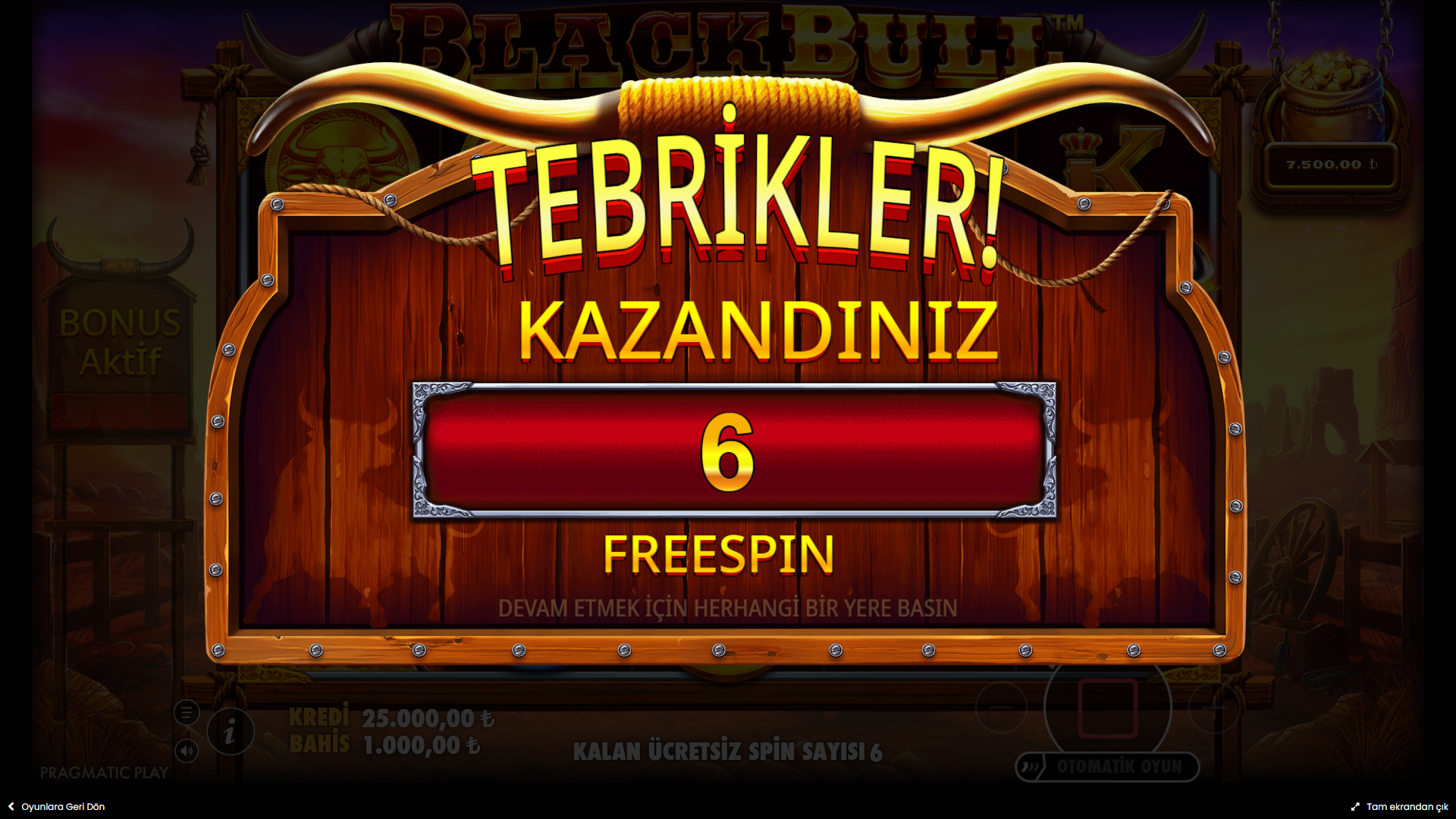 Black Bull Bonus