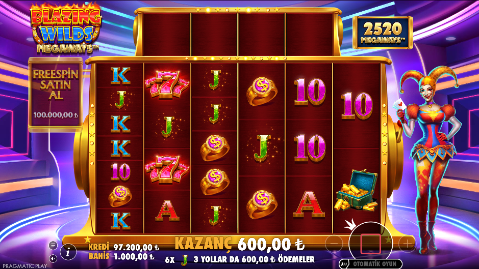 Blazing Wilds Megaways Gameplay