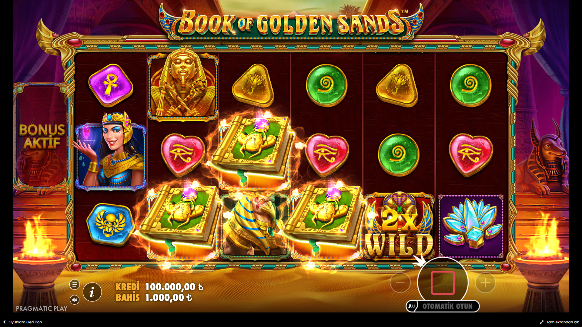 Book of Golden Sands Bonus