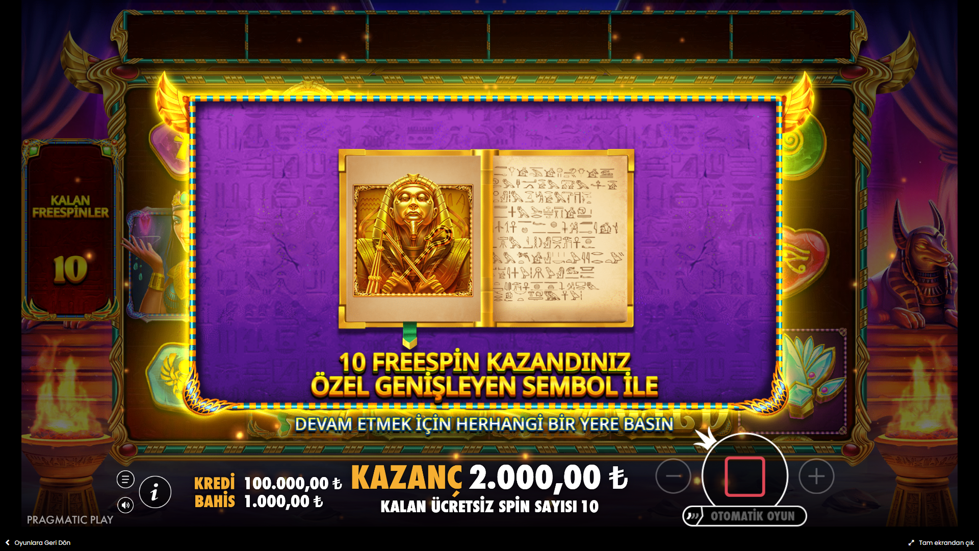 Book of Golden Sands Bonus