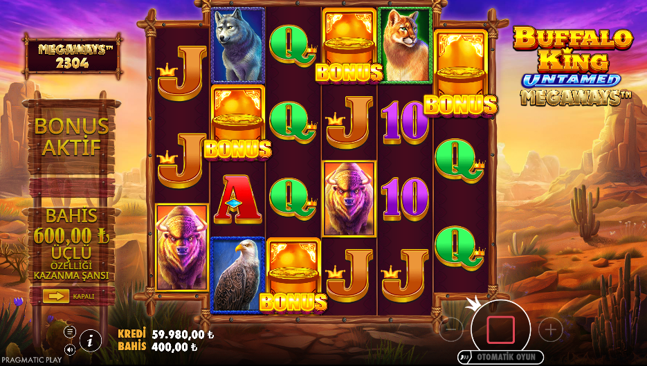 Buffalo King Untamed Megaways Bonus