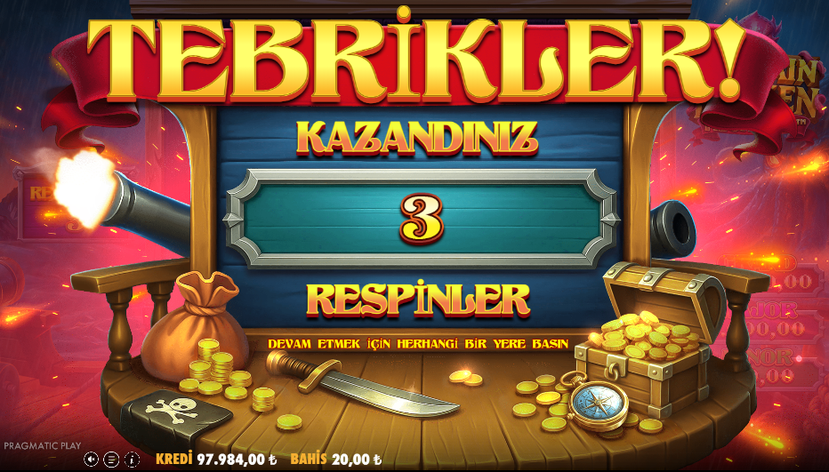 Captain Kraken Megaways Bonus