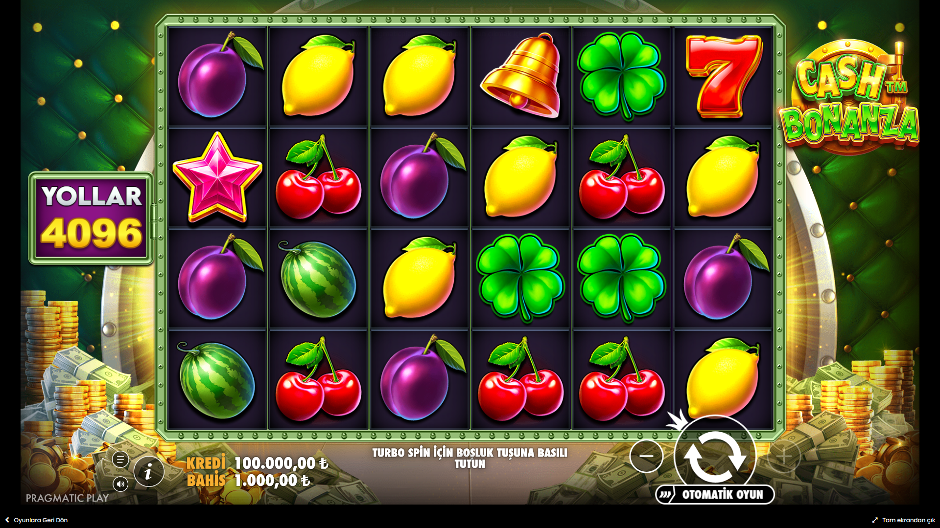 Cash Bonanza Gameplay