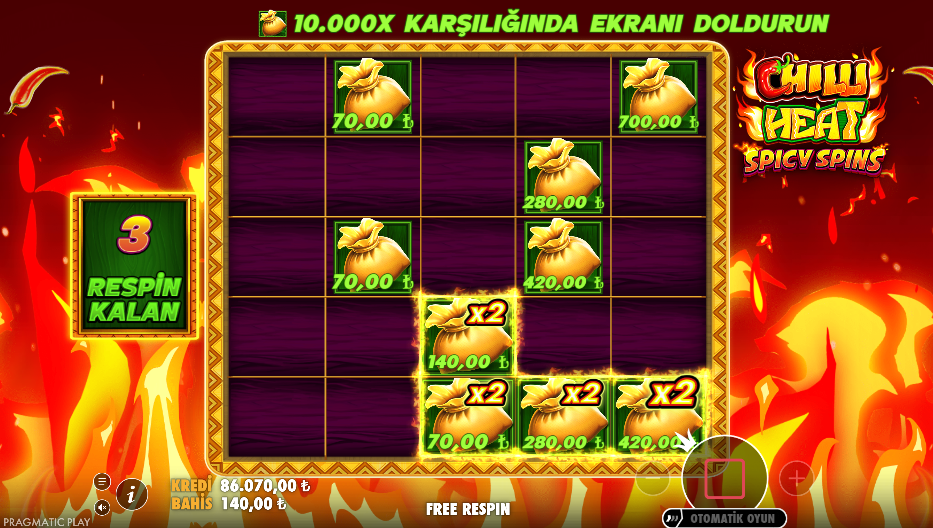 Chilli Heat Spicy Spins Bonus