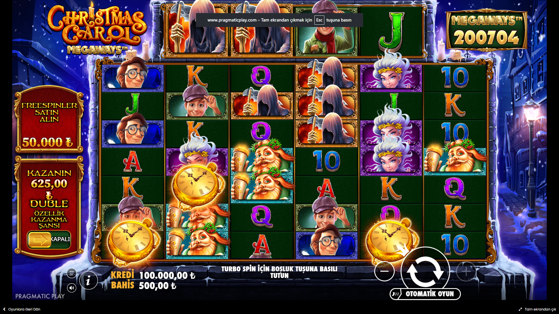 Christmas Carol Megaways Gameplay