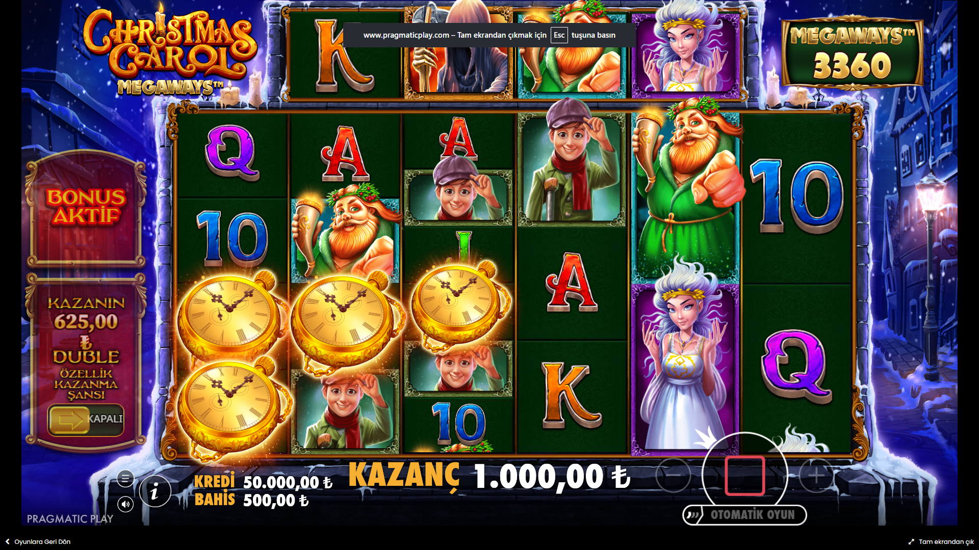 Christmas Carol Megaways Bonus