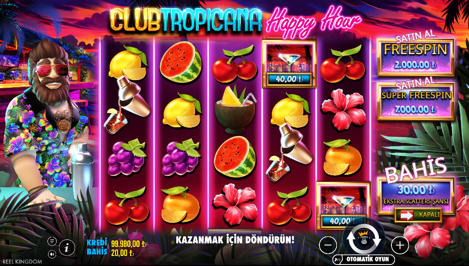 Club Tropicana Happy Hour Gameplay