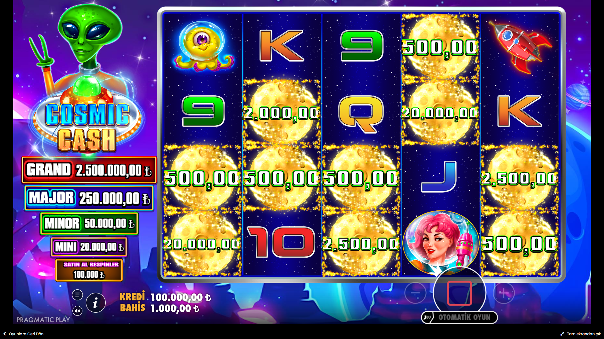 Cosmic Cash Bonus