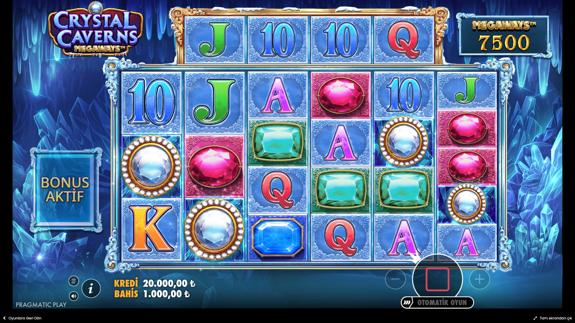 Crystal Cavern Megaways Bonus