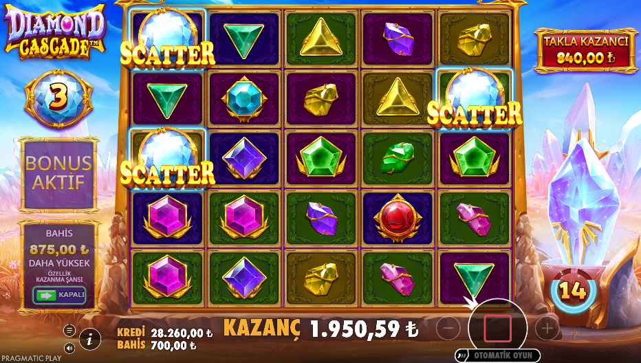 Diamond Cascade Gameplay