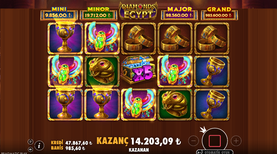 Diamonds of Egypt Bonus