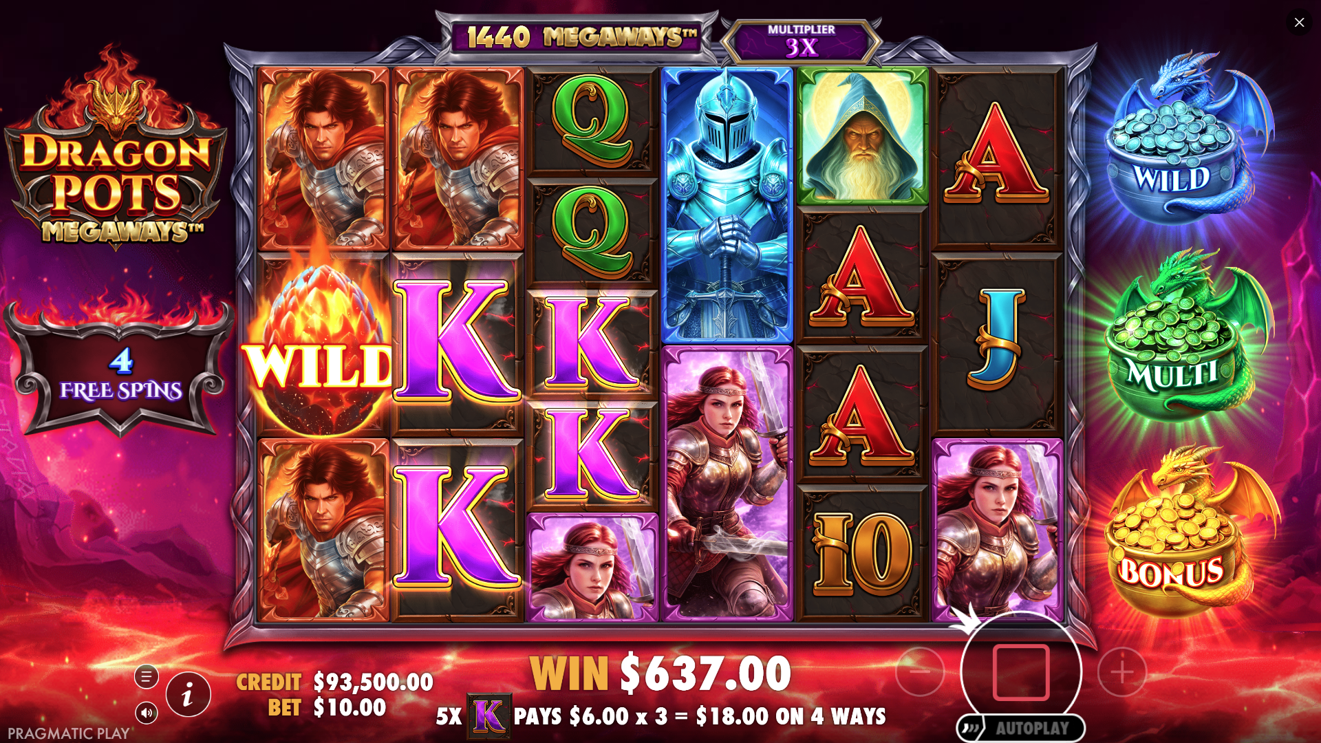 Dragon Pots Megaways Bonus