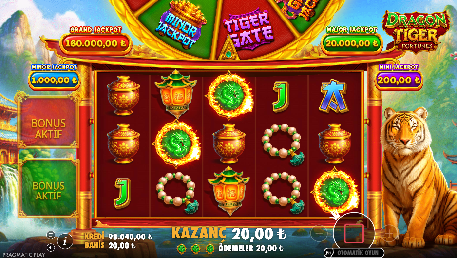 Dragon Tiger Fortunes Gameplay