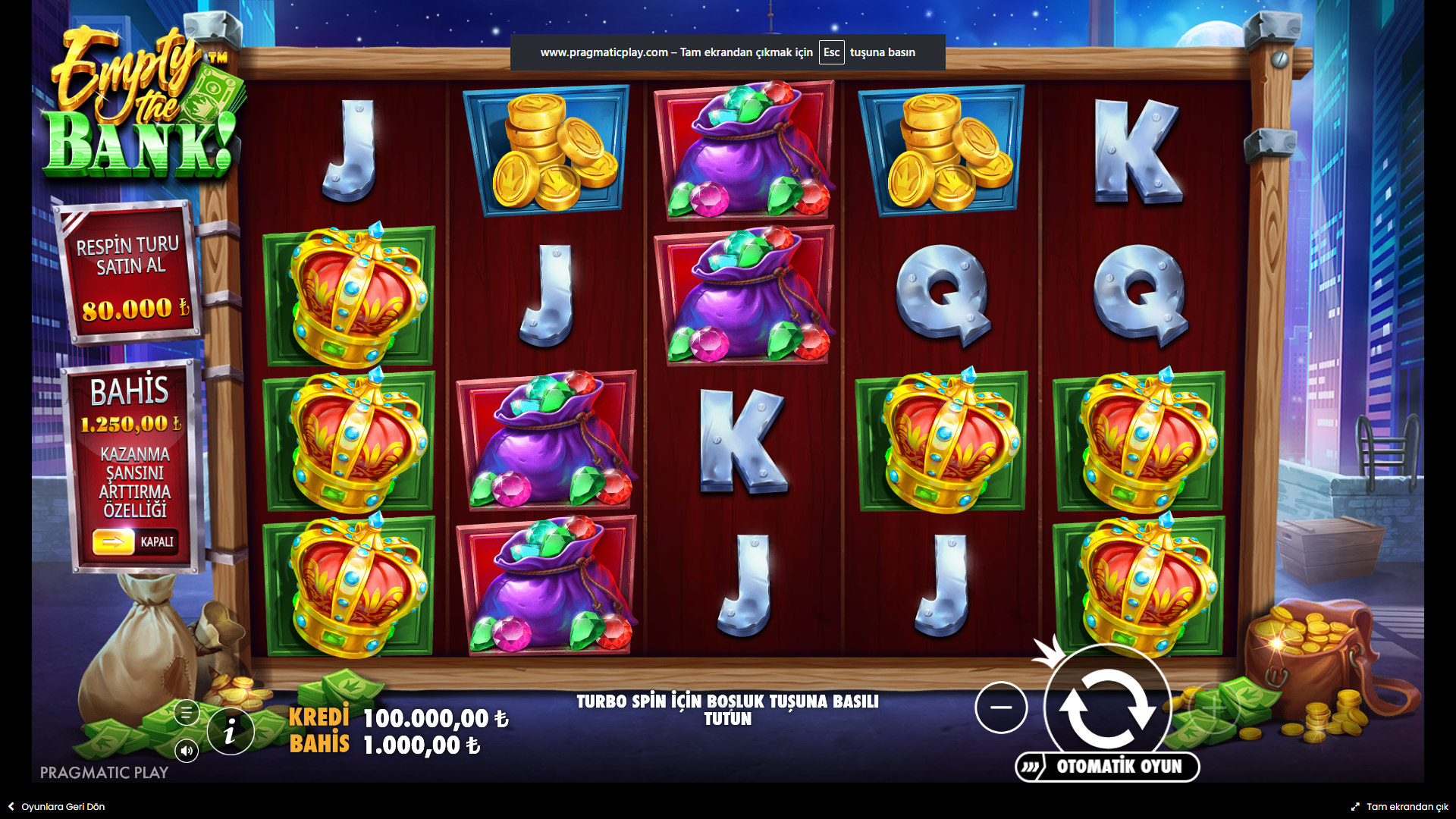 Empty the Bank Gameplay