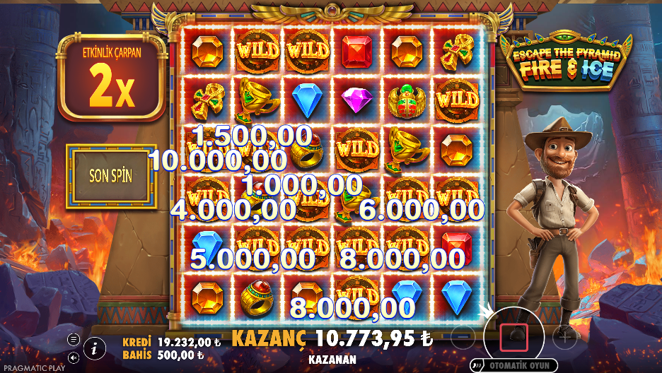 Escape the Pyramid Fire & Ice Bonus