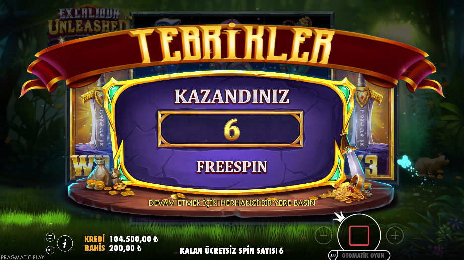 Excalibur Unleashed Bonus