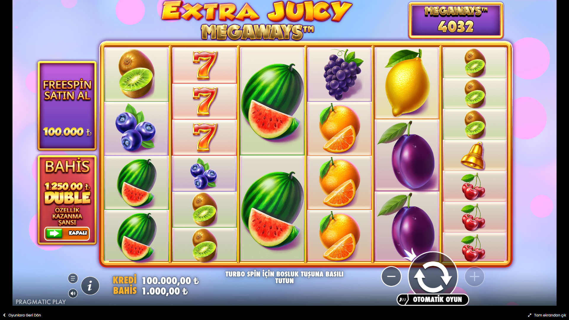 Extra Juicy Megaways Gameplay