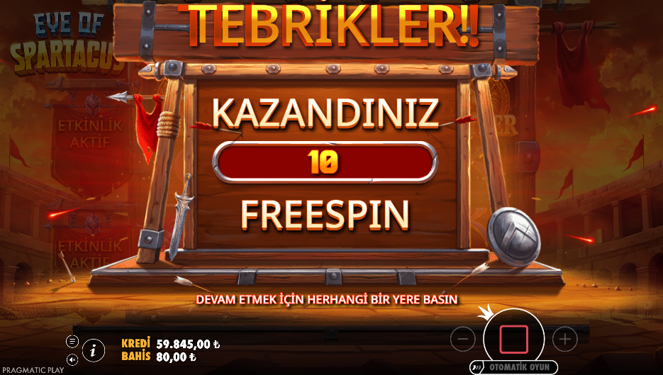 Eye of Spartacus Bonus