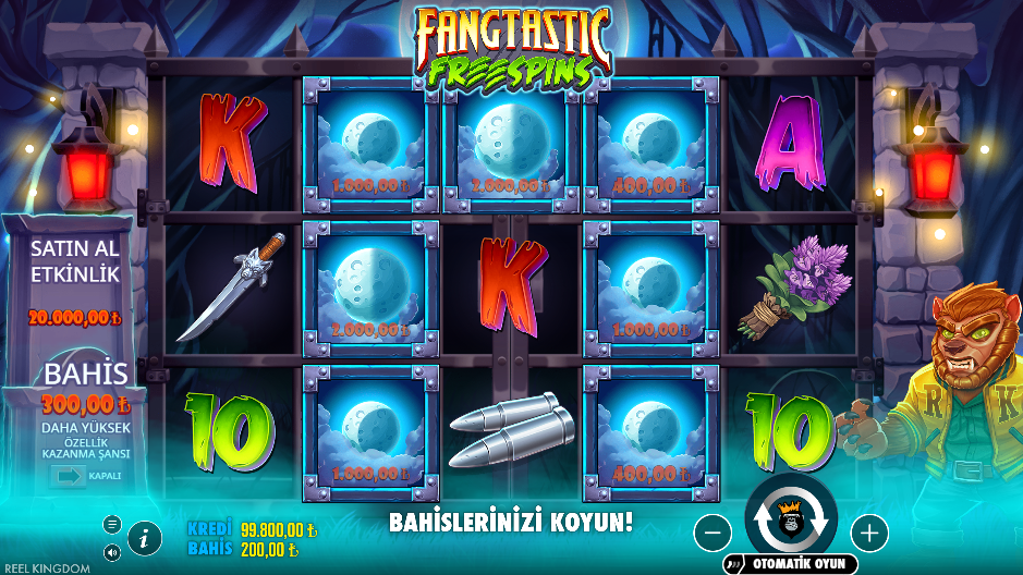 Fangtastic Freespins Gameplay