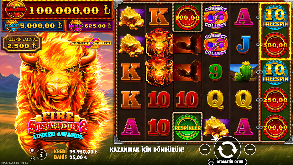 Fire Stampede 2 Linked Awards Gameplay