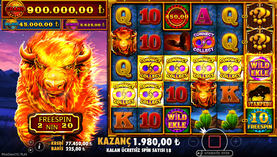 Fire Stampede 2 Linked Awards Bonus