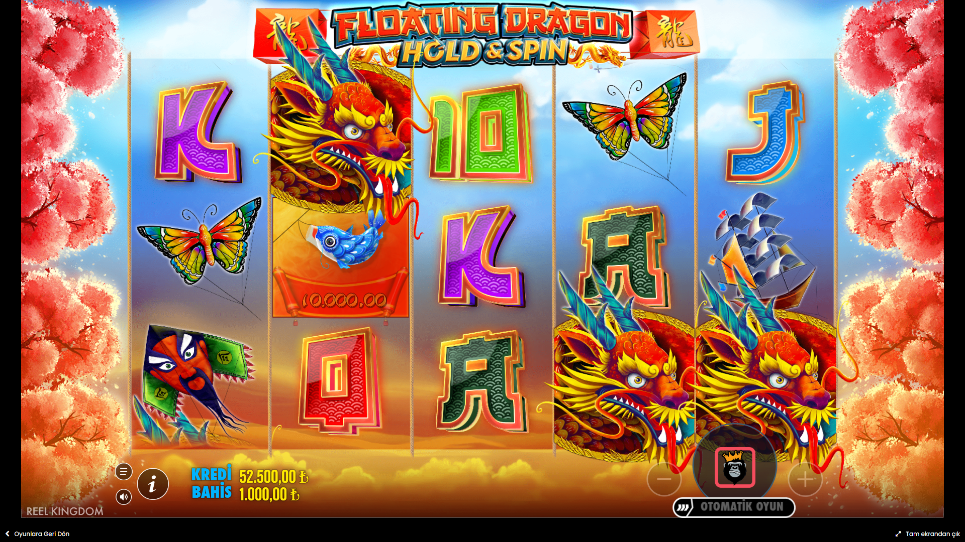 Floating Dragon Hold & Spin Bonus